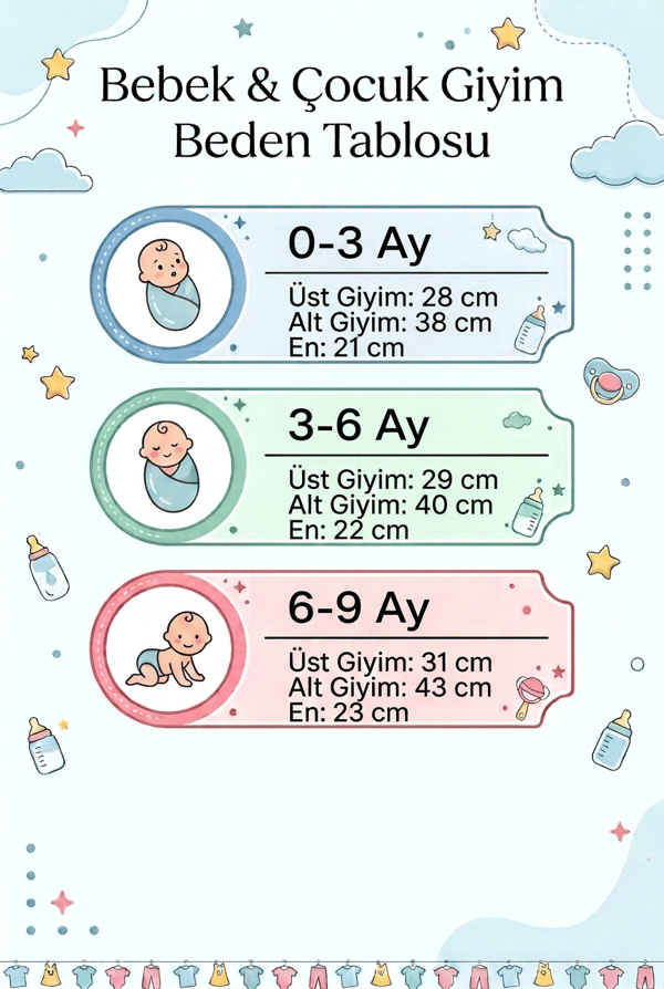 Erkek Bebek Takım Ayıcık Desenli