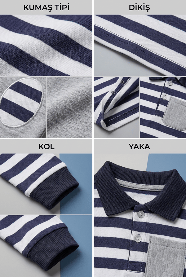 Erkek Bebek Takım Polo Yaka