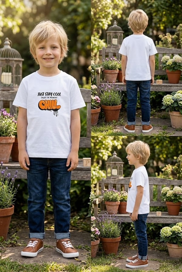Erkek Çocuk Graffiti Baskılı T-Shirt