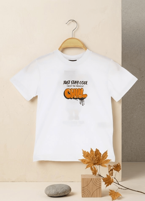 Erkek Çocuk Graffiti Baskılı T-Shirt