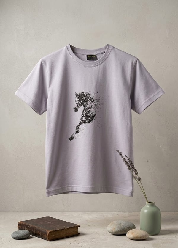 Erkek Çocuk İllüstrasyon At Baskılı T-Shirt