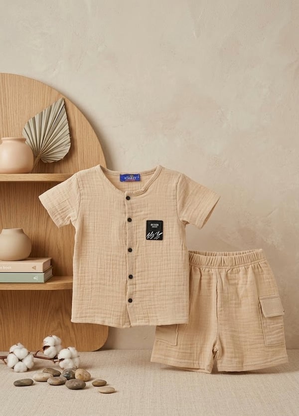 Erkek çocuk şortlu set