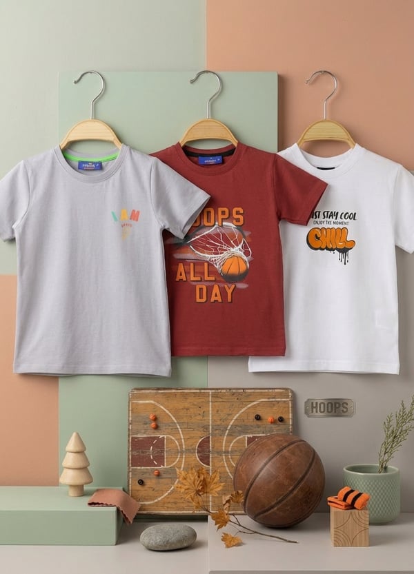 Erkek Tişört 3'lü Set