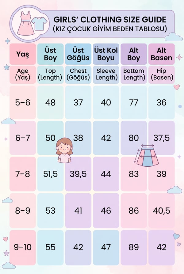 Kız Çocuk Çiçek Baskılı Sırt Detaylı Sweatshirt İkili Takım 2 İplik