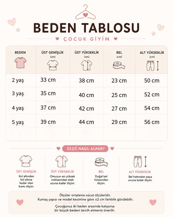 Kız Çocuk Takım İnci Fiyonk Detaylı