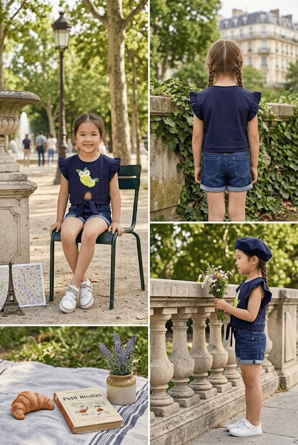 Süprem Bağlamalı Kız Tshirt