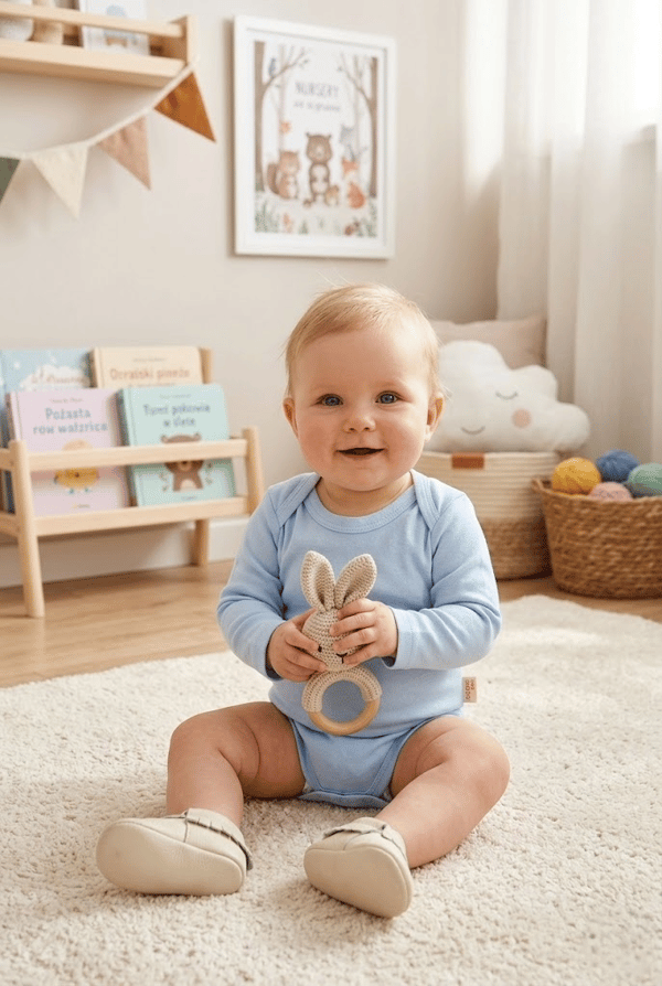 Uzun Kollu Bebek Çıtçıtlı Badi