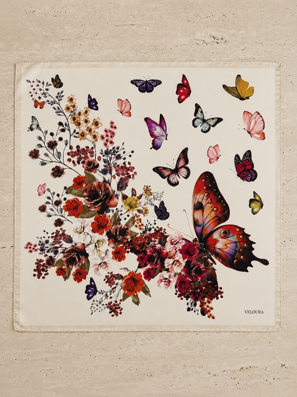 BUTTERFLY %100 İPEK FULAR
