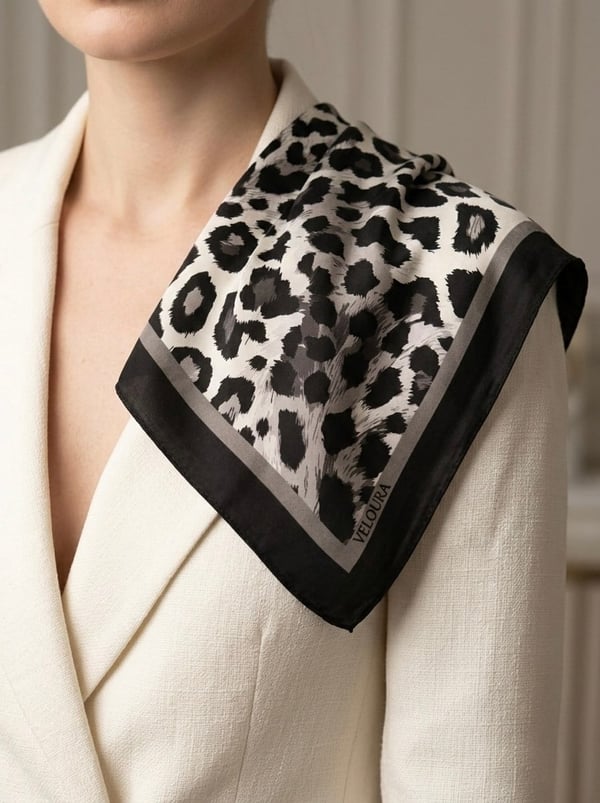 LEOPAR %100 İPEK FULAR