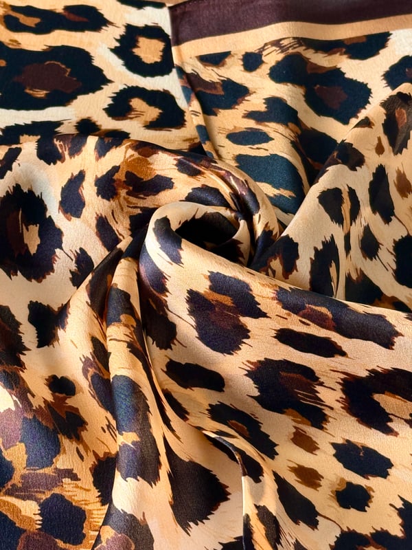 LEOPAR %100 İPEK FULAR