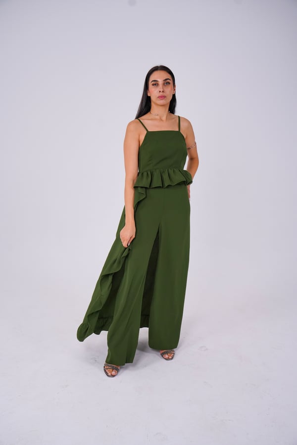 Virginia Baz Pantalonlu Takım