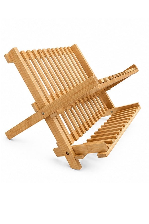 %100 Doğal Bambu Tezgah Üstü Tabaklık Organizer