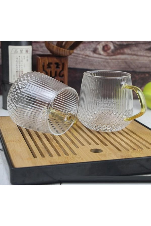 2li Altın Kulplu Kahve & Çay Bardağı 350 Ml