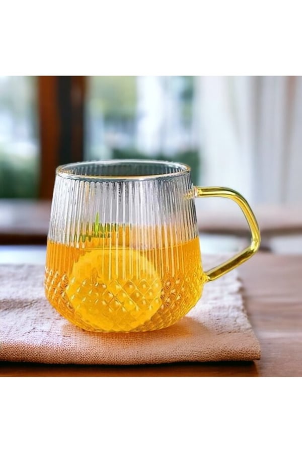 6lı Altın Kulplu Kahve & Çay Bardağı 350 Ml