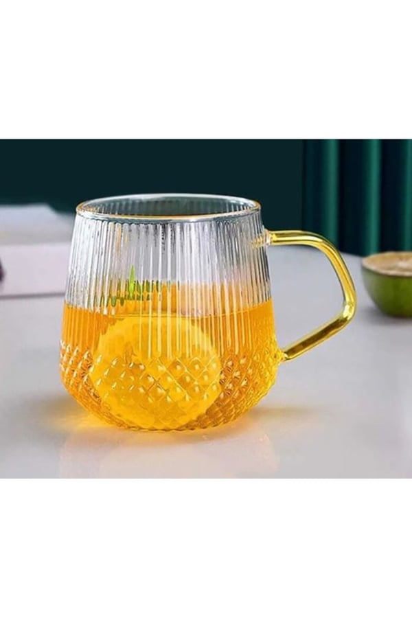 6lı Altın Kulplu Kahve & Çay Bardağı 350 Ml