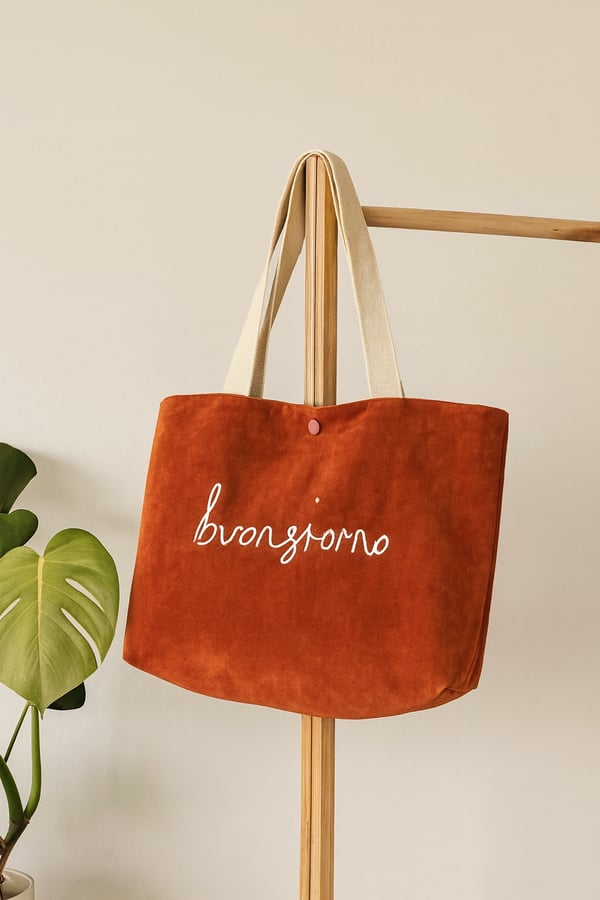 KADİFE TOTE ÇANTA BORDO