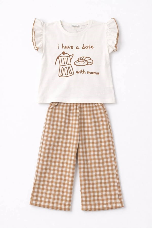 PÖTİKARELİ SET TAKIM DATE WİTH MAMA