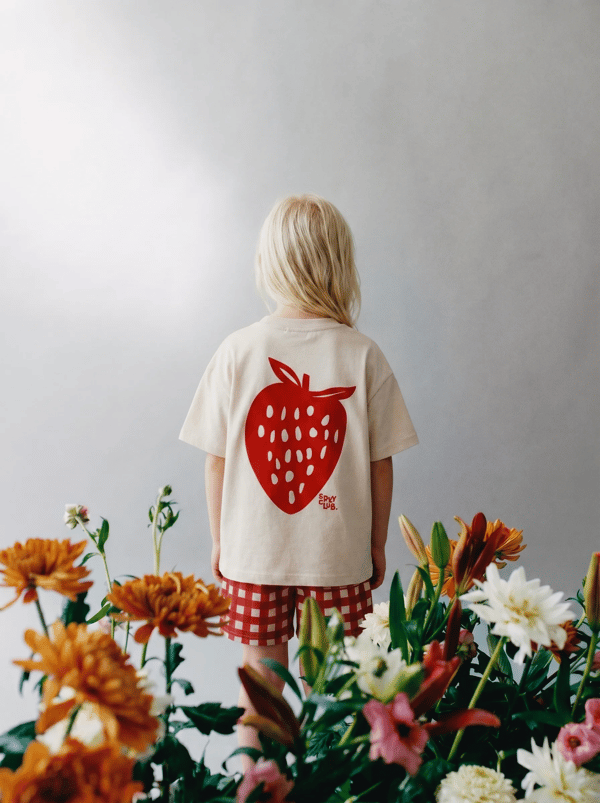 Strawberry 🍓 Müslin Şortlu Set