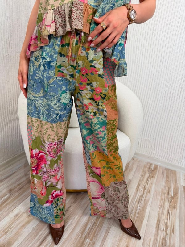 26-1YB1898 - 31157 BEBE PLUS PANTOLON - VİZON-PEMBE