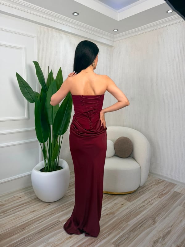 26-1YB2065 - 20536 MİSS CİX ELBİSE - BORDO