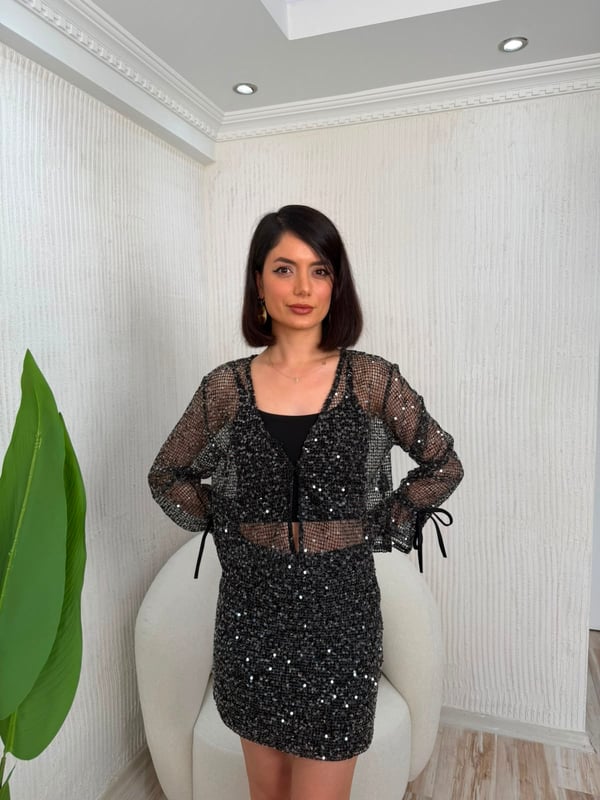 26-1YB2284 - F2129 TOPSHOW PULLU GÖMLEK - SİYAH