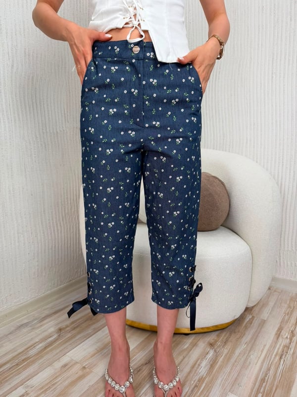 26-1YB2324 - 31240 BEBE PLUS PANTOLON - MAVİ-KIRMIZI