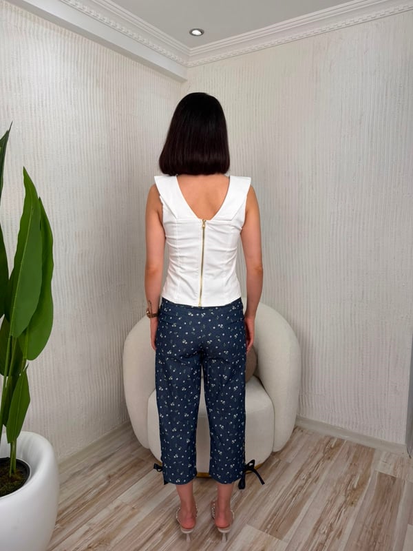 26-1YB2324 - 31240 BEBE PLUS PANTOLON - MAVİ-KIRMIZI