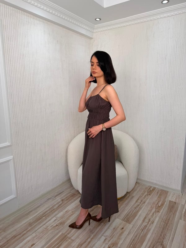 26-1YB2355 - 30830 BEBE PLUS ELBİSE - KAHVE