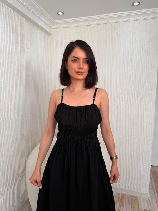 26-1YB2355 - 30830 BEBE PLUS ELBİSE - SİYAH