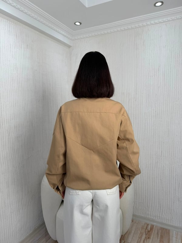 26-1YB2452 - 506383 HOT FASHİON TRENÇKOT - CAMEL