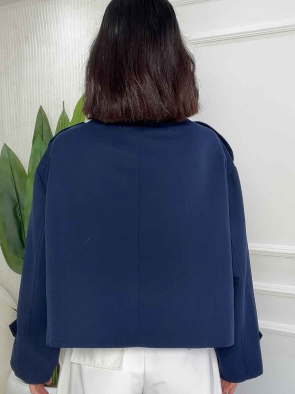 26-2KB0051 - 2811 QUZU CROP DETAYLI TRENÇKOT - LACİ