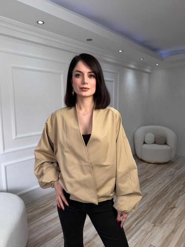 26-2KB0259 - 9760 MİSS PERRY KISA TRENÇKOT - CAMEL