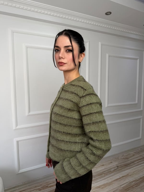 26-2KB0613 - TH231096 QU STYLE HIRKA - YEŞİL-KAHVE