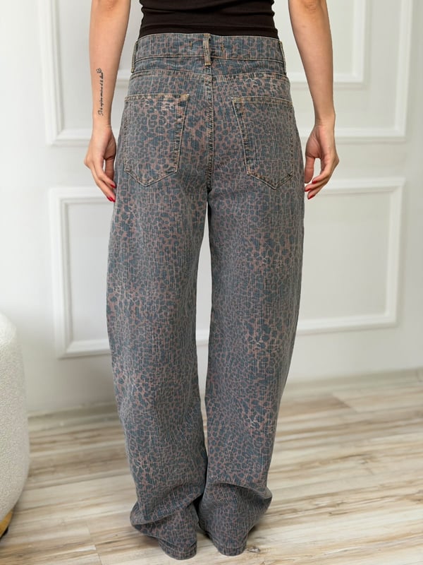 26-2KB0621 - 2619205 CHANCE LEOPAR DSN KOT PANTOLON - KAHVE