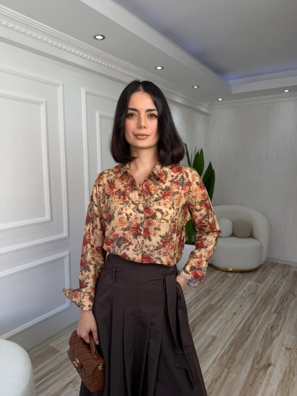 26-2XB0041 - 31340 BEBE PLUS GÖMLEK - BEJ-HAKİ