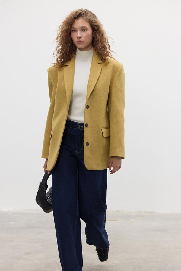 SARAYA BLAZER CEKET Hardal