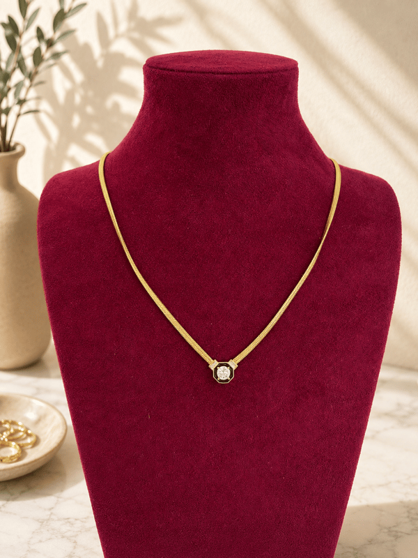     Noir Solitaire Necklace