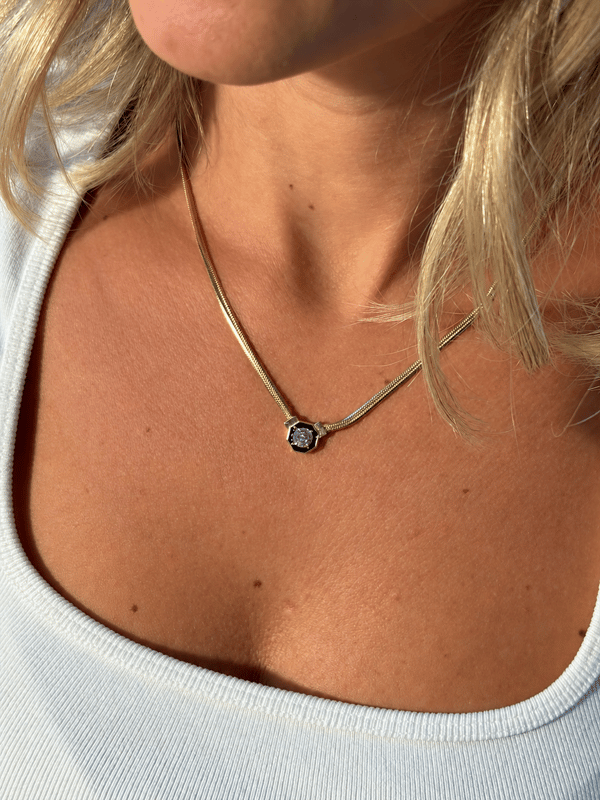    Noir Solitaire Necklace