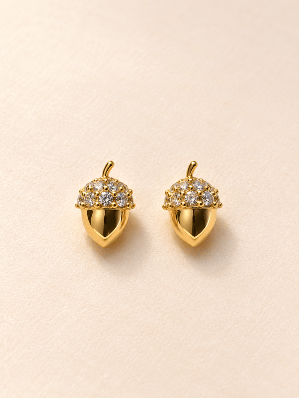 Acorn Gold Küpe