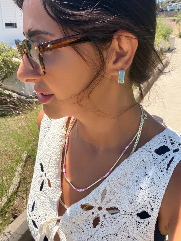 Aqua Gleam Hoops
