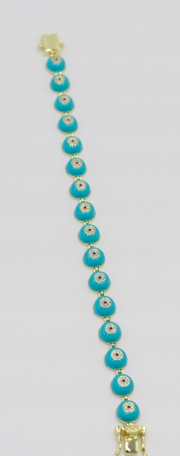 Azure Eye Charm Bracelet