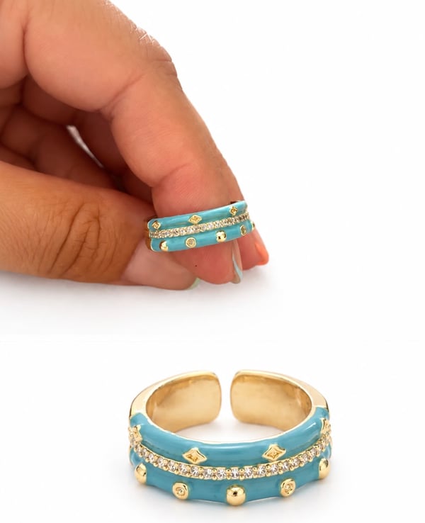 Azure Glow Ring