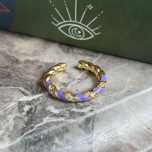 Candy Twist Ring – Lavender