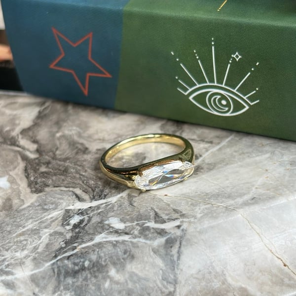 Crystal Marquise Ring