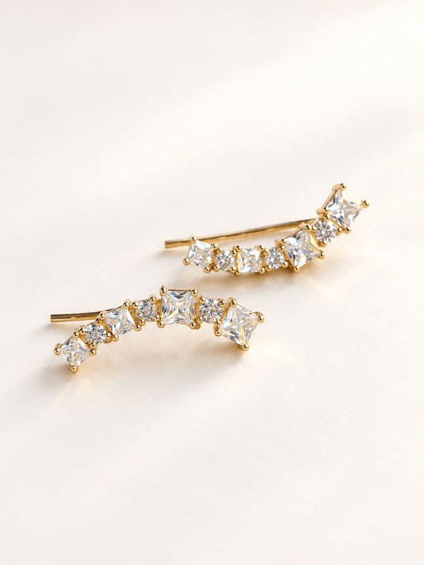 Crystal Wave  Earrings