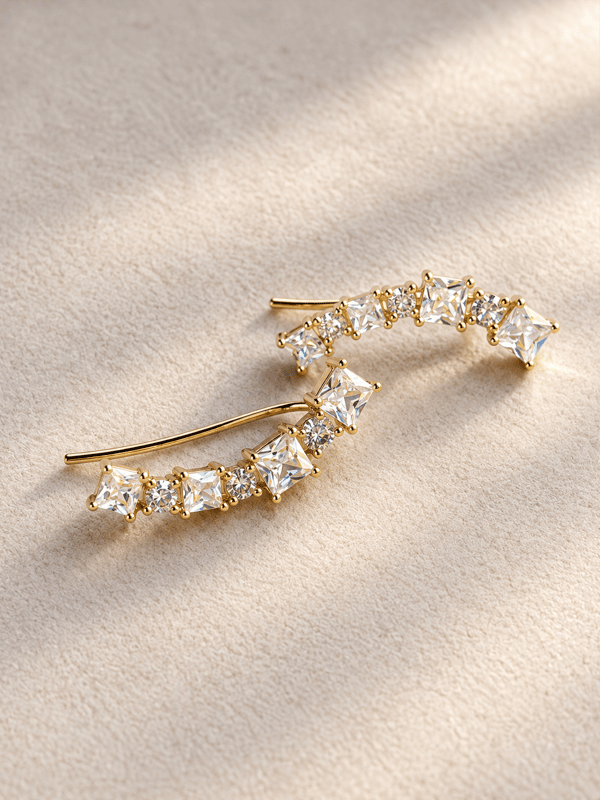 Crystal Wave  Earrings