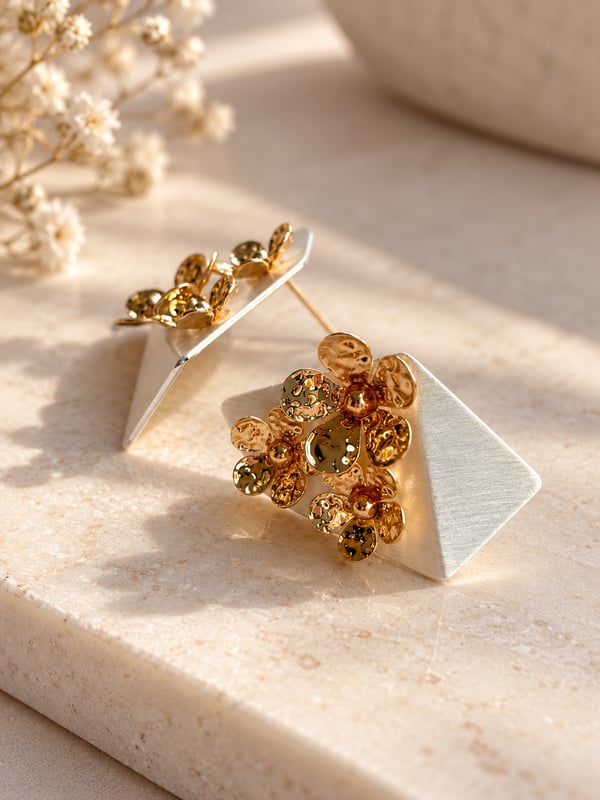 Golden Blossom Earrings