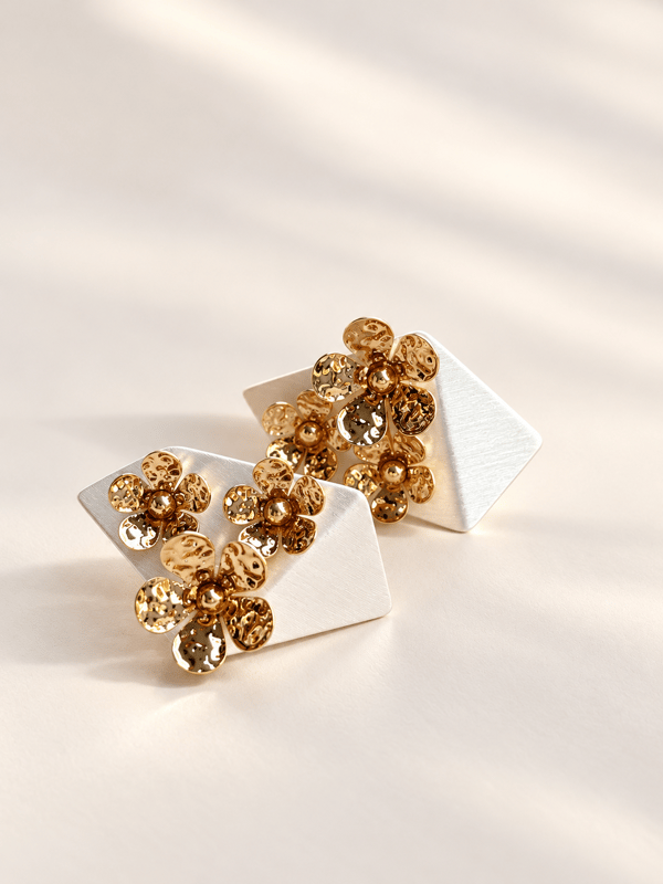 Golden Blossom Earrings