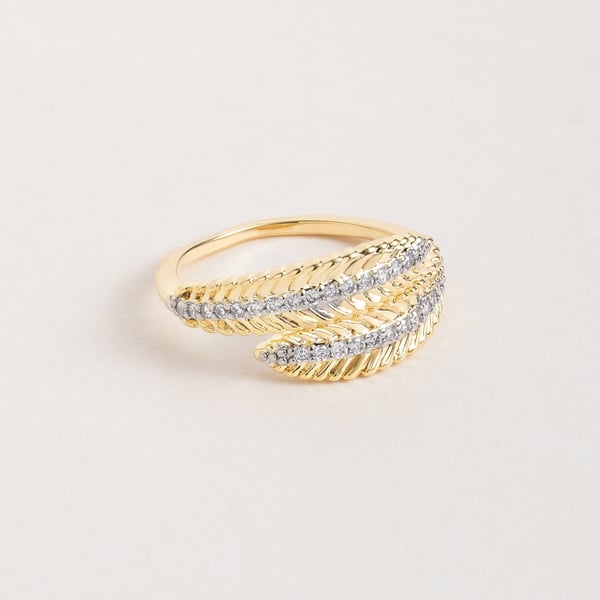 Golden Leaf Ring