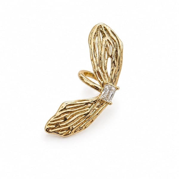 Golden Wing Earcuff